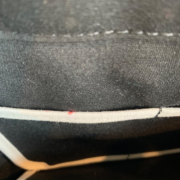 Dot Black/Cream Canvas Golf Tote Bag - Picture 6 of 7